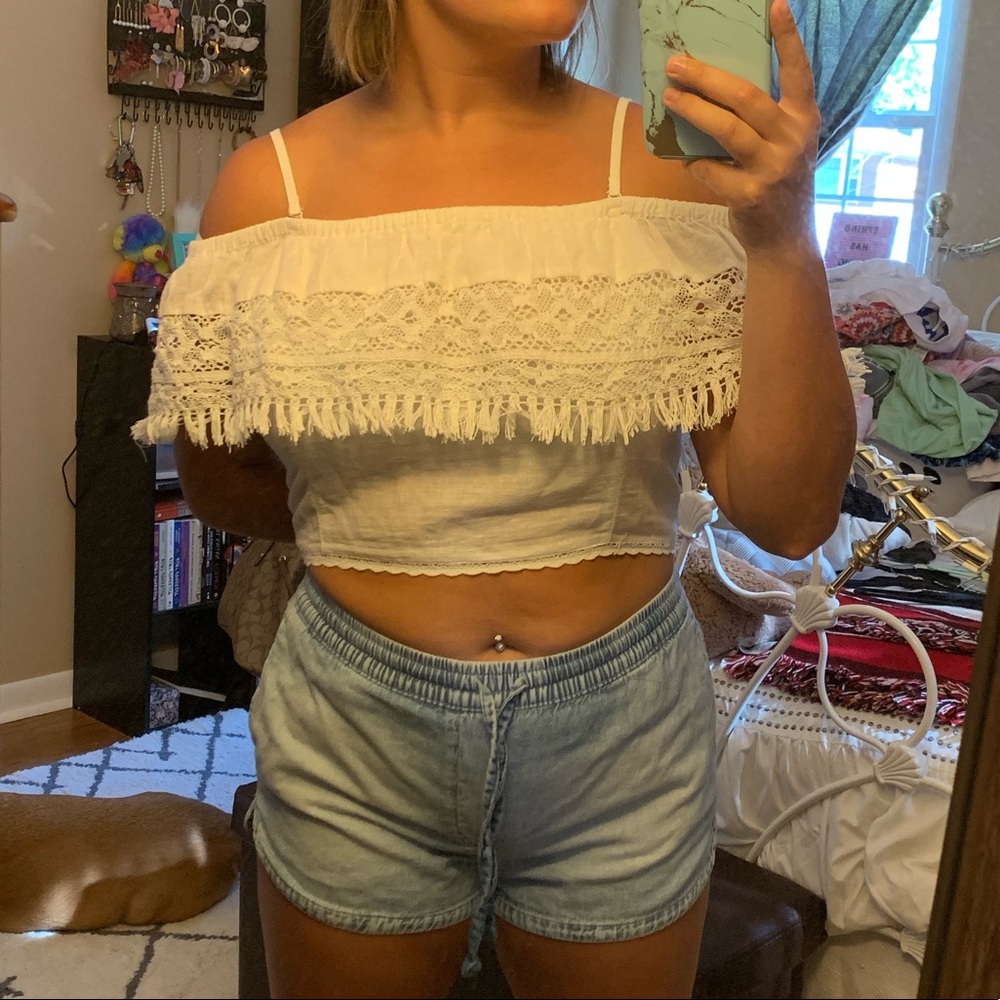 American Eagle Lace Crop Top